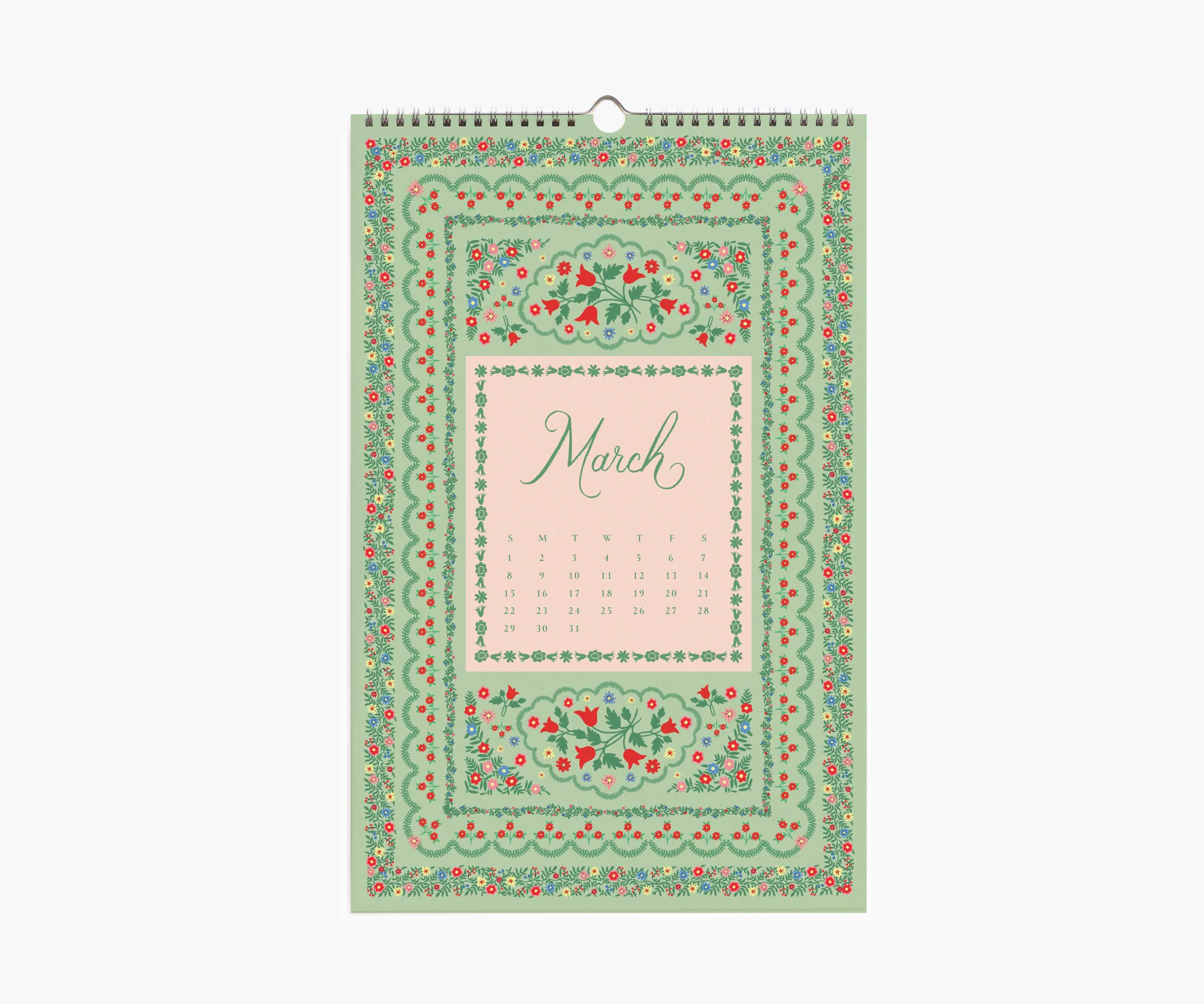 2026 Wall Calendar - Flora